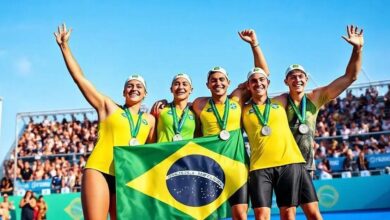 Brasil Conquista Primeira Medalha no Revezamento de Águas Abertas