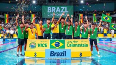 Brasil é Vice-Campeão no Sul-Americano de Saltos e Nados