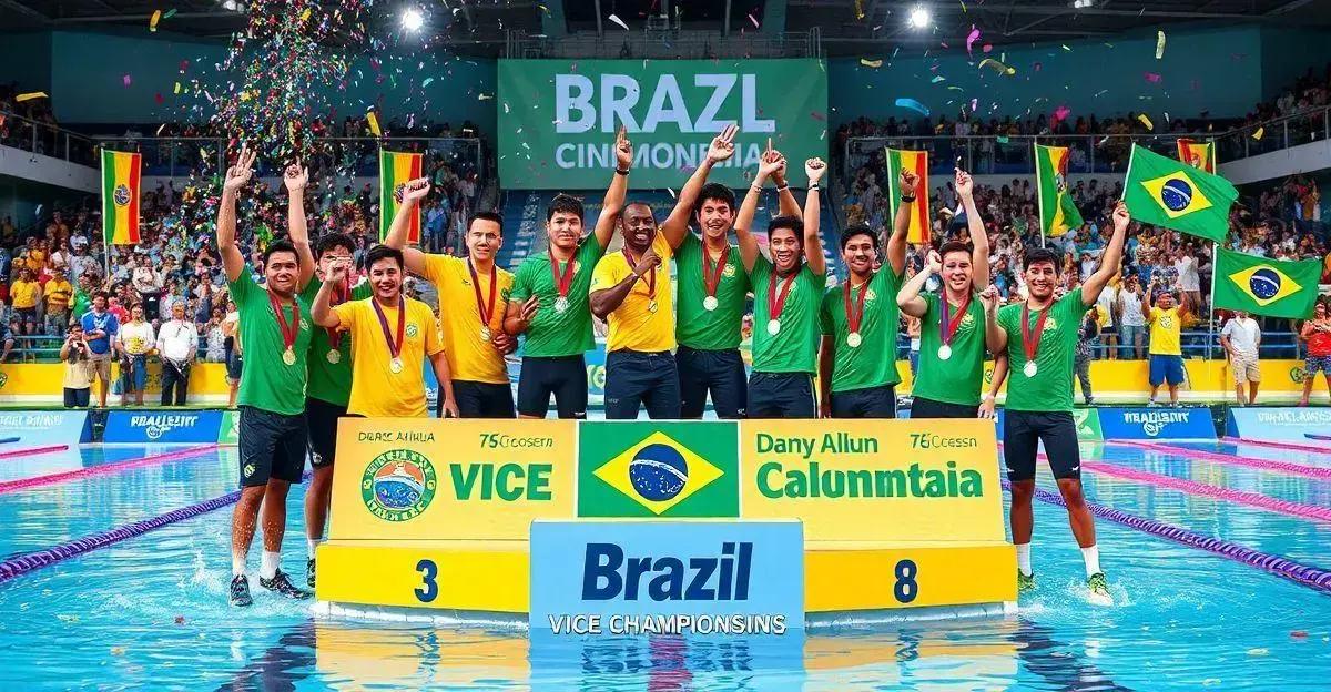 Brasil é Vice-Campeão no Sul-Americano de Saltos e Nados