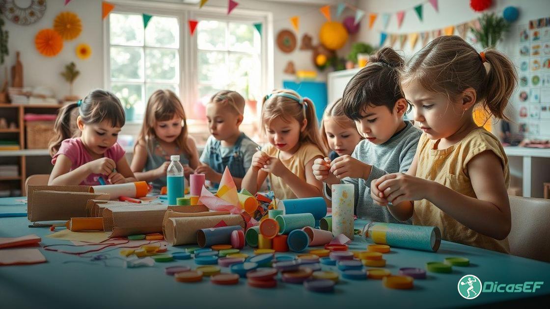  Atividades com materiais recicláveis para estimular a coordenação motora fina