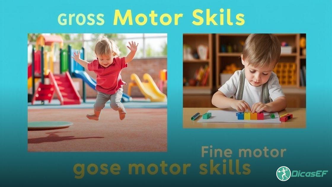  Diferença entre coordenação motora grossa e fina